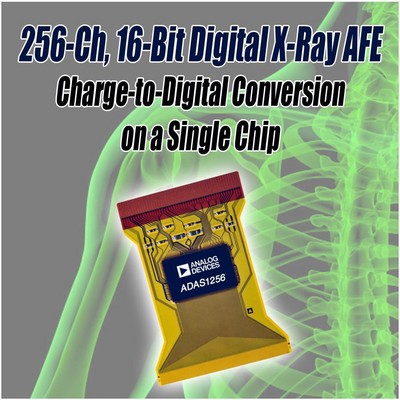 ADI 推出256通道、16位X射線數字模擬前端